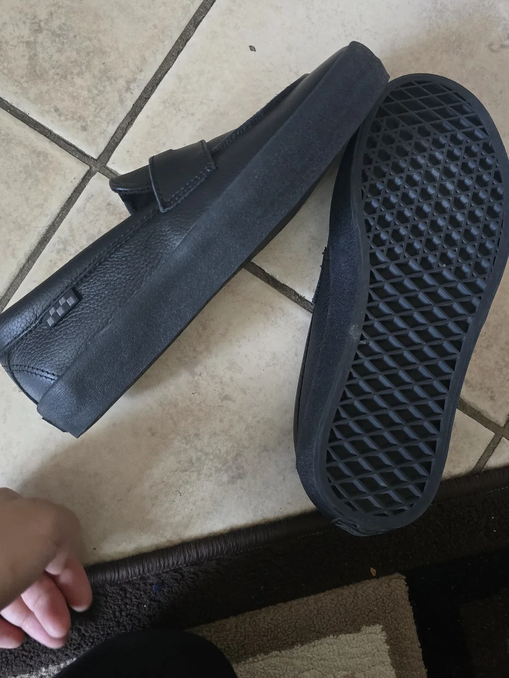 Vans Black Men's Slip-On Loafers